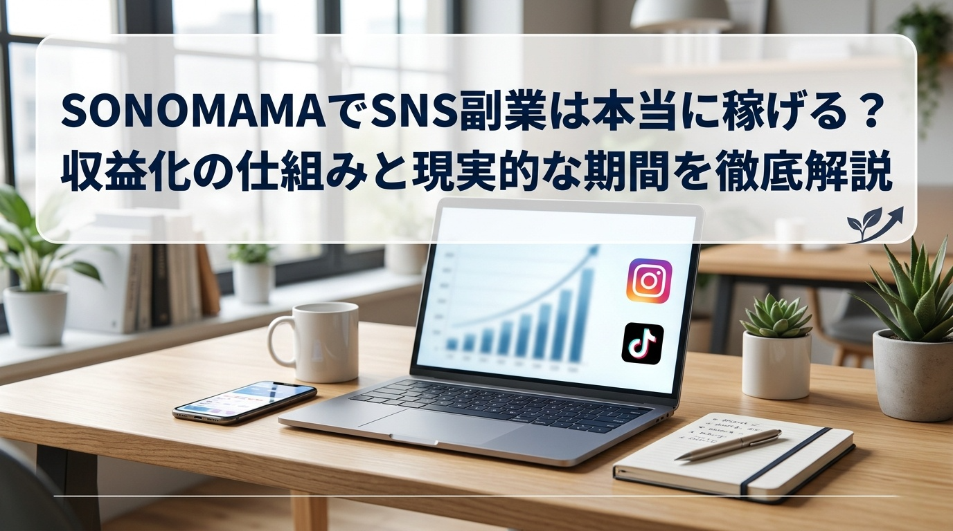 SONOMAMAのSNS副業は稼げるか？収益モデル・社内案件制度・失敗例まで全解説
